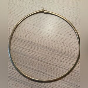 14k Italian Gold Omega Necklace